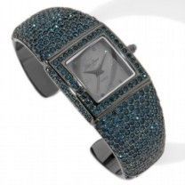 Joan Boyce Pave Crystal Kissable Cuff Bracelet Watch NWT 99 95 Montana 