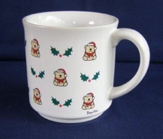 Sandra Boynton Christmas Santa Bear 12 Ounce Coffee Mug