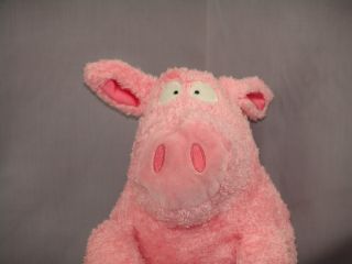 Cartoon Toy Sandra Boynton Pink Pig Plush Stuffed Animal Crazy Looking 