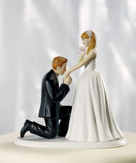 Cinderella Moment Romantic Bride & Groom Figurines Cake Topper