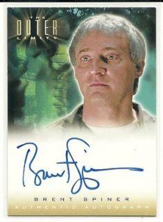 BRENT SPINER LIMITED NEW OUTER LIMITS A2 AUTOGRAPH AUTO CARD