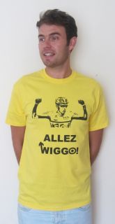 Bradley Wiggins Tour de France T Shirt Allez Wiggo Standard Slimmer 
