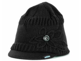 Adidas Womens Frostie Brimmer ClimaWarm Knit Hat Cap Scully New