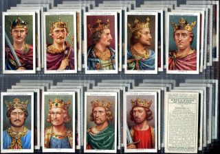Tobacco Card Set, John Players & Sons, KING & QUEEN,HENRY VIII 1066 to 