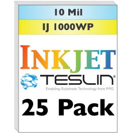 Inkjet Teslin Synthetic Paper for Making PVC Like ID Cards 25 Sheets 
