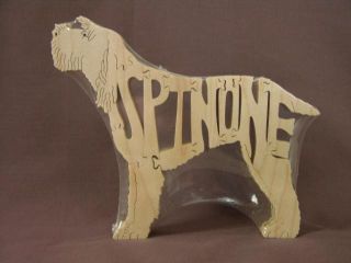 Italiano SPINONE Dog Amish Made Wooden New Puzzle Toy