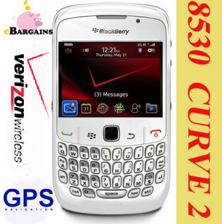 BRAND NEW RIM BlackBerry Curve 8530 White verizonSmartphone PDA Phone 