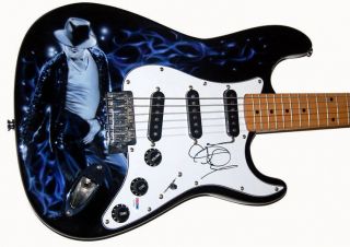 Michael Jackson Autograph Signed Fender Guitar Proof PSA DNA Authentic 