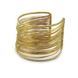 Wire Wrapped Brass Cuff Bracelet Fair Trade Winds