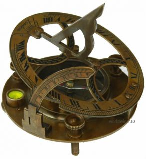 6inch Collectibles Brass Sundial Compass Sun Watch