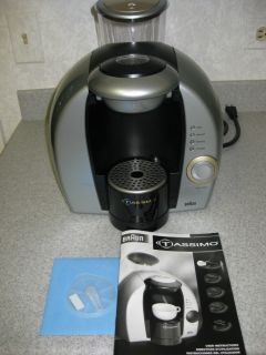 Braun Tassimo Coffee Tea Expresso Maker with Cleaning Disc and User 
