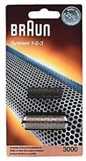 Braun Shaver 3000 System 1 2 3 Foil Cutter Block 123