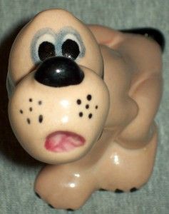 Brayton Laguna Pottery Walt Disney Howling Pluto Figurine 1930s