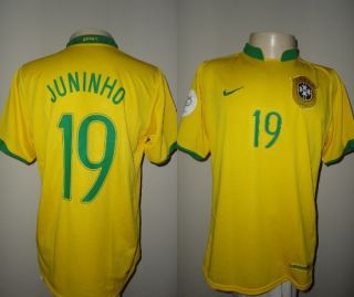 Brazil soccer jersey Juninho Pernambucano 2006 world cup shirt nike 
