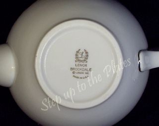 Lenox China BROOKDALE 4 Cup Tea Pot First Quality ~ Minty Teapot