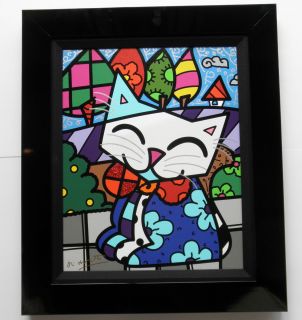 Romero Britto Limited Edition Giclee print hand signed Embellished 