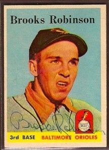 1958 Topps Brooks Robinson 307 Autographed