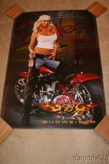 2005 Budweiser Motorcycle Grid Girl Daytona Bike Week Promo poster