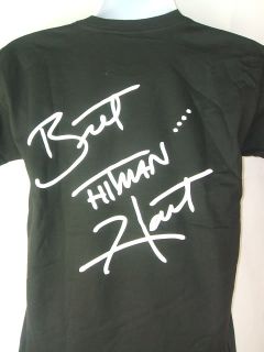 bret hart merchandise printed on heavyweight t shirt very good quality 
