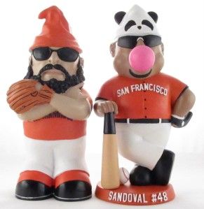 Pablo Sandoval and Brian Wilson Gnomes not SF Giants SGA Promotional 