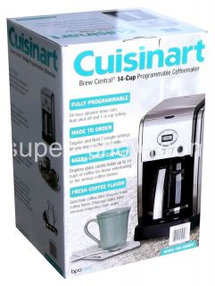 New Cuisinart Brew Central 14 Cup Programmable Coffee Maker Glass 