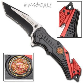Fire Fighter Rescue Spring Assisted Knife Brand New LIQUIDATION BLOW 