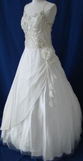   Sale Formal Bridal Wedding Dress Ball Gown Party Prom Ivory 12