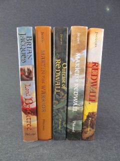 Lot of 5 Hardcover Redwall Books by Brian Jacques
