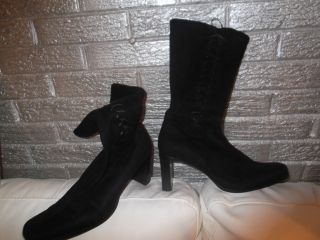 WOMENS BOOTS BY PESARO SIZE 11 Black NEW tried on inside only Laces 
