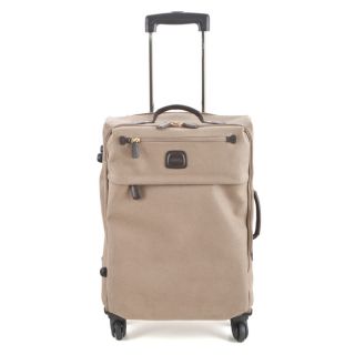 Brics Life Carry on Trolley Spinner in Dove Gray Micro Suede BLF08117 