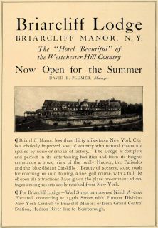 1906 Ad Briarcliff Lodge Hotel David B Plumer Catskills   ORIGINAL 