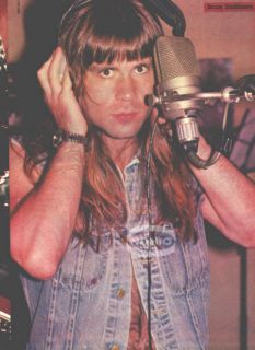 Bruce Dickinson Magazine Pinup Iron Maiden Metal 80S