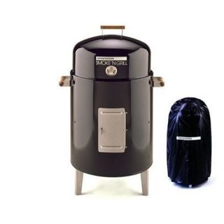 New Brinkmann SmokeN Grill Charcoal Smoker Grill Value Pack with Grill 