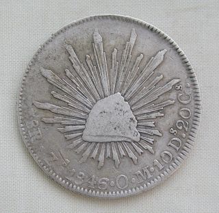  1846 8 Reales Mexico Dollar VF Condition