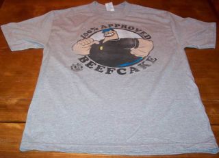   100 Beefcake Popeye The Sailor Man T Shirt 2XL XXL New Brutus