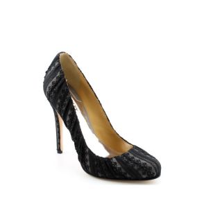 Badgley Mischka Brynn Womens Size 9 Black Textile Pumps Classics Shoes 