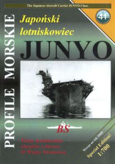 Profile Morskie 41 WW2 Japanese Aircraft Carrier IJN Junyo Hiyo Class 