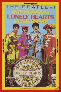 British Invasion The Beatles Sgt Pepper Capitol Promo Poster Circa 
