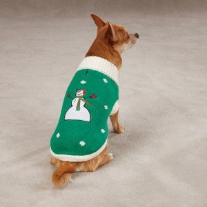 Zack Zoey Snow Day Turtleneck Holiday Dog Sweater