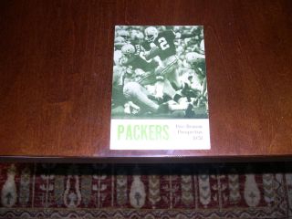    Packers 1972 Pre Season Prospectus John Brockington on the cover NM