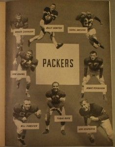   Packers Los Angeles Rams Program VG Ringo Van Brocklin Hirsch