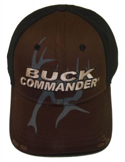 Buck Commander Black and Brown 2 Tone Jersy Deer Hunting Hat Cap 