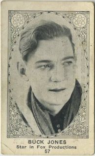 Buck Jones Cowboy Vintage 1920s E123 American Caramel Trading Card 
