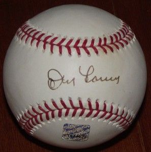 Don Larsen Autograph Baseball 2001 Topps Archives New York Yankees 