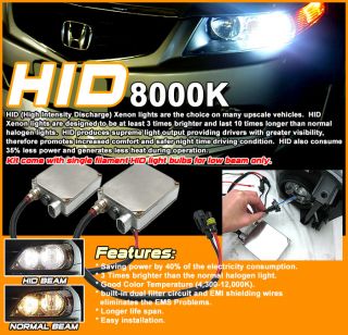 8000k hid 89 90 bronco ii headlights rh lh new
