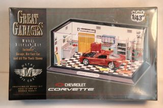 Great Garages Chevrolet Corvette Metal Die Cast 1 43rd Scale by Estes 