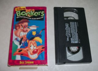 Disneys Bonkers Basic Spraining Rare OOP VHS Buena Vista Home Video