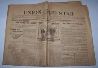 1915 Brookneal Virginia Union Star Newspaper Cotton Tobacco Jack 