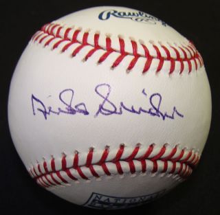 Brooklyn Dodgers Duke Snider signed OML Hall of Fame baseball JSA 