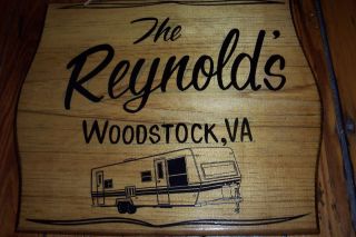 DOOR TRAVEL TRAILER Top QUALITY PERSONALIZED Hand Painted Wood Sign 